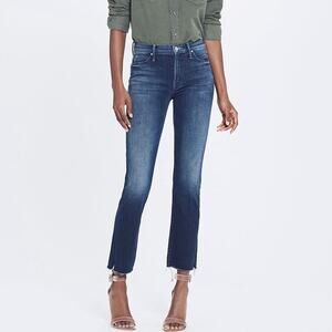 Mother The Rascal Ankle Snippet Jeans Size 27 Trip Down Memory Lane Blue Stretch